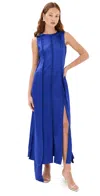 Anna October Denise Maxi Dress Blue In Blue