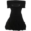 Anna October Jewel Mini Dress In Black