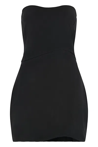 Anna October Fitted Dress In Black