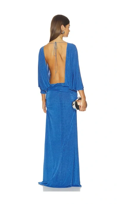 Anna October Janna Maxi Dress In Blue