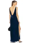 Anna October Jules Maxi Dress In Blue