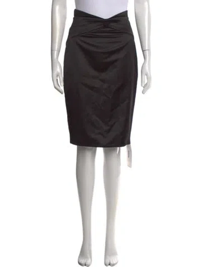 Pre-owned Anna October Knee-length Skirt In Black