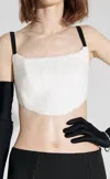 Anna October Lille Corset Top In White