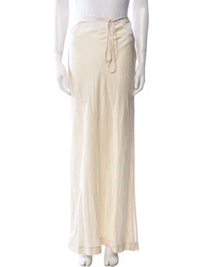 Pre-owned Anna October Long Skirt In Neutral