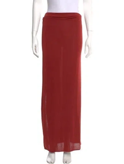 Pre-owned Anna October Long Skirt In Orange