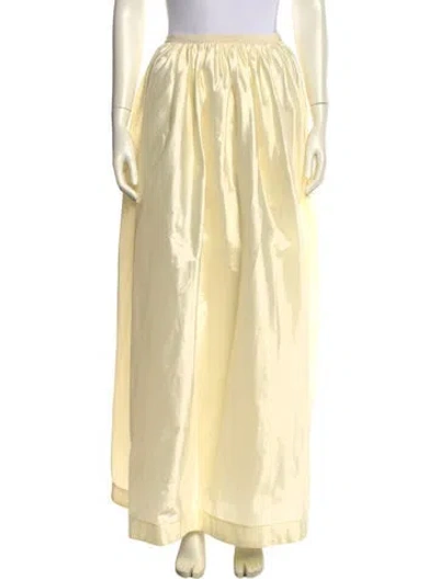 Pre-owned Anna October Long Skirt In Yellow