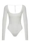 Anna October Long Sleeve Knitted Body In White