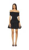 Anna October Lourdes Mini Dress In Black