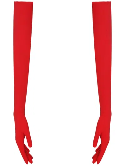 Anna October Manon Gloves In Red