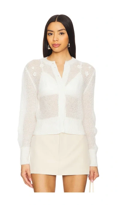 Anna October Martine Cardigan In Ivory