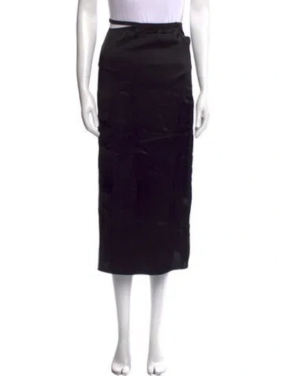 Pre-owned Anna October Midi Length Skirt In Black