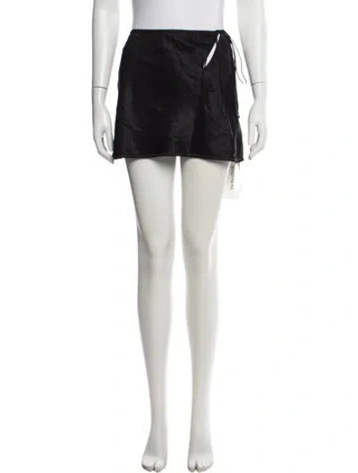 Pre-owned Anna October Mini Skirt In Black