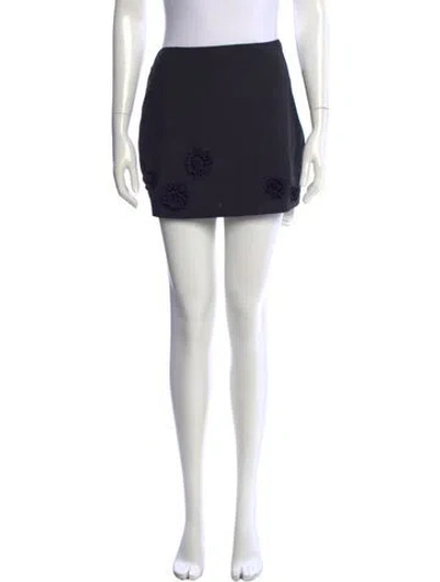 Pre-owned Anna October Mini Skirt In Blue