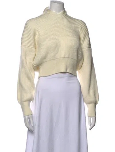 Pre-owned Anna October Mock Neck Sweater In Neutrals