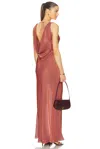 Anna October Nathalie Maxi Dress In Terracotta