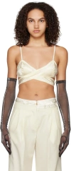 Anna October Off-white Élin Bralette In Ivory