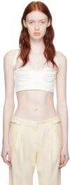 Anna October Off-white Liv Top In Ivory