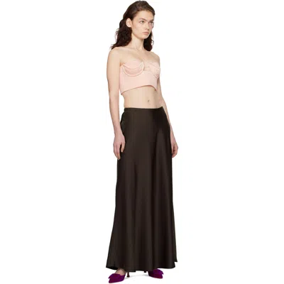 Anna October Pink Gwen Top In Neutral