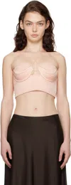 Anna October Pink Gwen Top In Peach