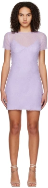 Anna October Purple Suzi Minidress In Lavendar
