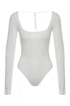 Anna October Long Sleeve Knitted Body In White