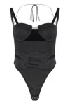 Anna October Satin Body With Adjustable Straps In Black