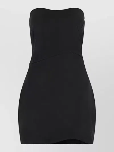 ANNA OCTOBER STRAPLESS FITTED DRESS TUBE SILHOUETTE