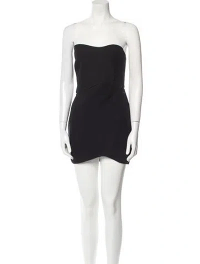 Pre-owned Anna October Strapless Mini Dress W/ Tags In Black