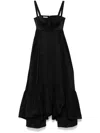Anna October Swan Maxi Dress In Black