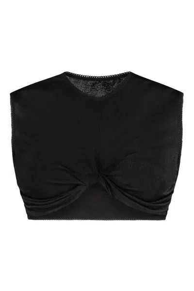 ANNA OCTOBER ANNA OCTOBER TECHNICAL FABRIC CROP TOP