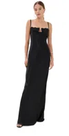 Anna October Tulip Dress Black In Black