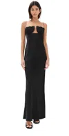 Anna October Tulip Maxi Dress In Black