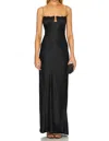 Anna October Tulip Maxi Dress In Black
