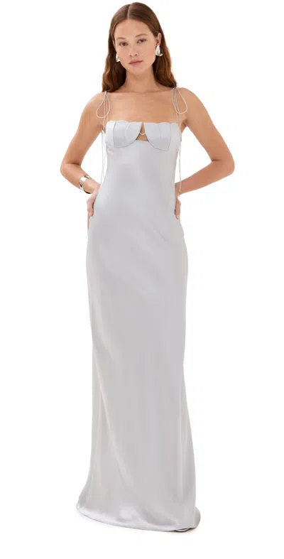 ANNA OCTOBER TULIP MAXI DRESS SILVER