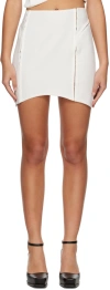 Anna October White Madi Miniskirt In Ivory