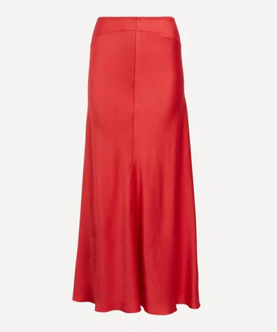 Anna October Women's Red Champaca Midi Skirt