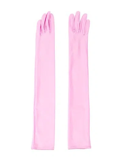 Pre-owned Anna October Women's Viscose Opera Gloves W/tags In Pink