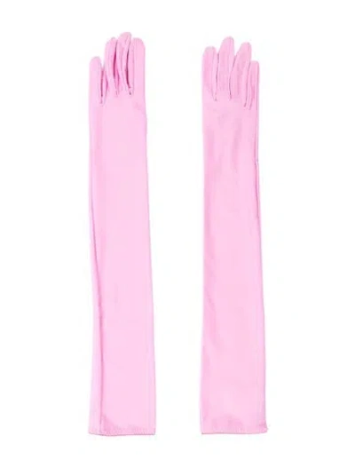 Pre-owned Anna October Women's Viscose Opera Gloves W/tags In Pink