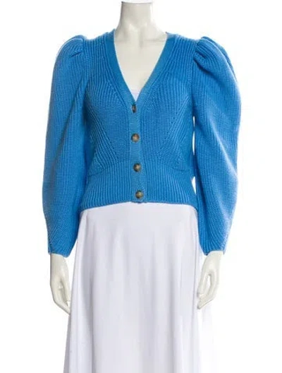 Pre-owned Anna October Wool V-neck Sweater In Multi