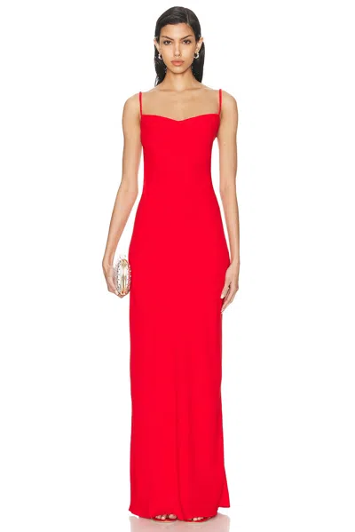 Anna October Yelena Maxi Dress In Red