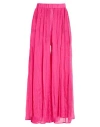 Anna Palmer Los Angeles Woman Pants Fuchsia Size 4 Cotton In Pink