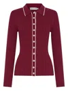Anna Quan Ashlen Ribbed Cardigan In Multi