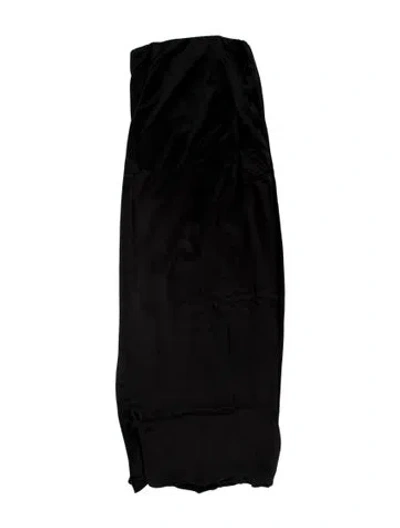 Pre-owned Anna Quan Asymmetrical Long Dress In Black