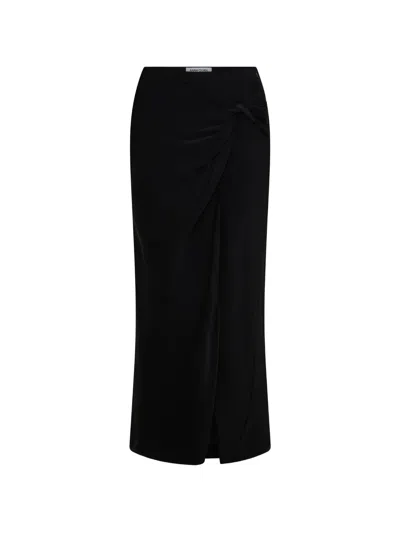 Anna Quan Avery Twist-detail Maxi Skirt In Black