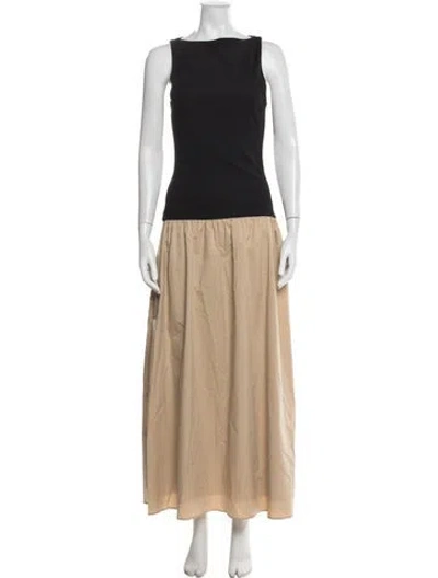 Pre-owned Anna Quan Bateau Neckline Long Dress