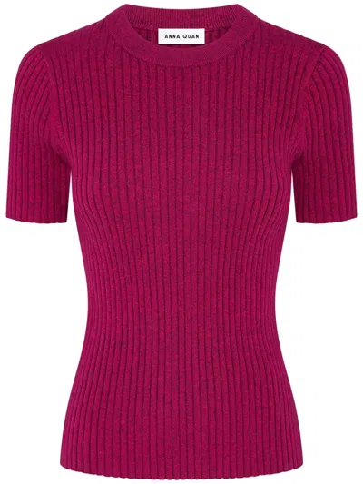 Anna Quan Bebe Ribbed-knit Jumper In Pink
