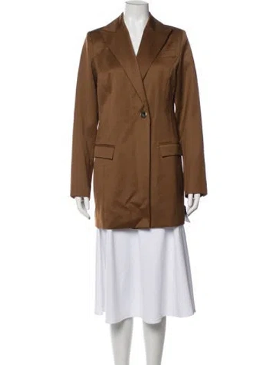 Pre-owned Anna Quan Blazer In Brown/neutrals