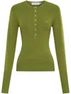 Anna Quan Button-down Collar T-shirt In Green
