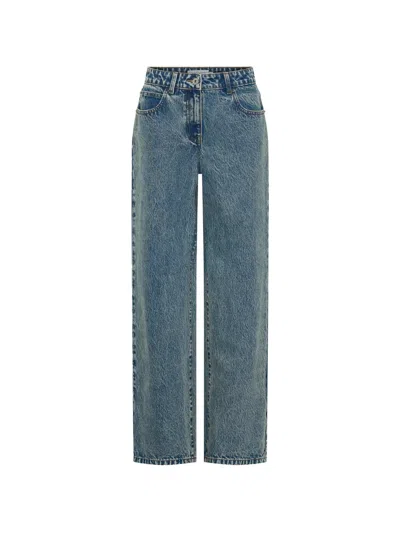 Anna Quan Carlo Wide-leg Jeans In Blue