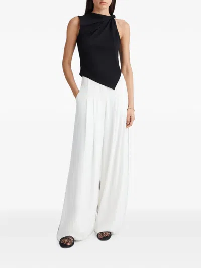 Anna Quan Celia Draped Top In Black